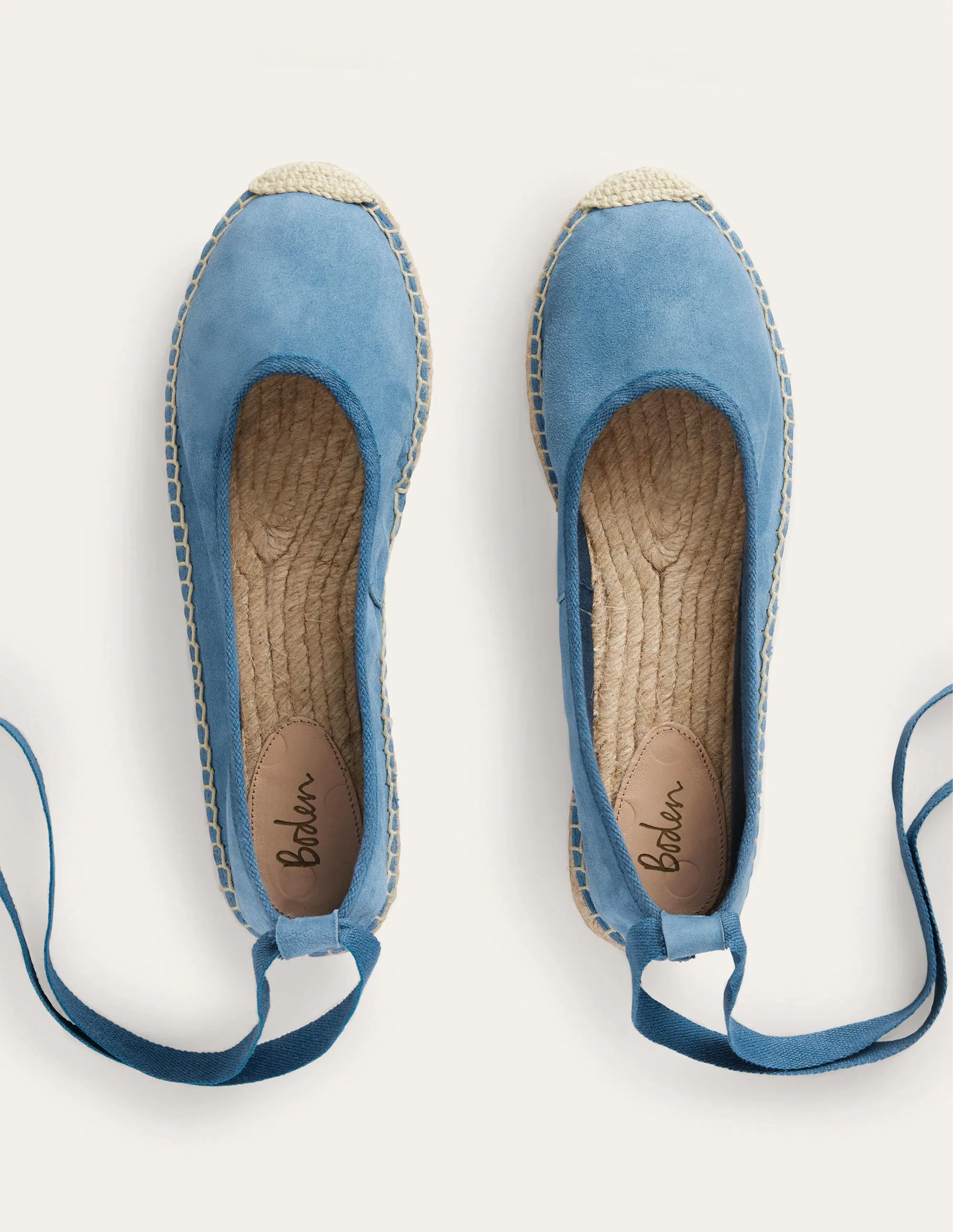 Ankle Tie Espadrilles-Corporal Blue