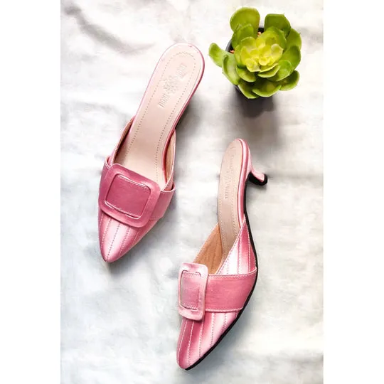 Audrey Kitten Heels - Pink