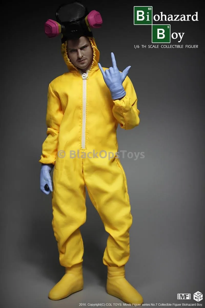 Biohazard Boy - Yellow Jump Suit & Boot (Peg Type) Set