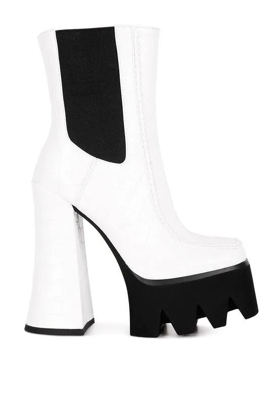 Bounty High Platform Heel Chelsea Boots