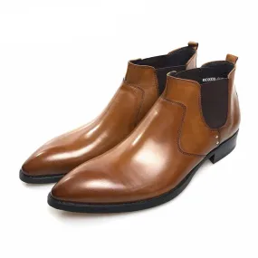 British Gentlemen Secret Agent Style Men Chelsea Boots