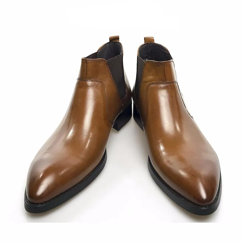 British Gentlemen Secret Agent Style Men Chelsea Boots