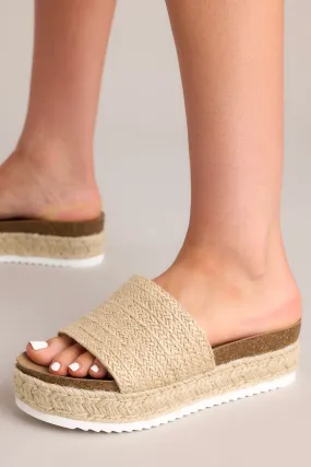 Coastal Serenity Natural Espadrille Platform Sandals (RESTOCK JANUARY)