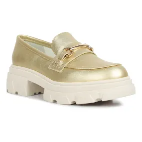 Darlina Metallic Platform Loafers