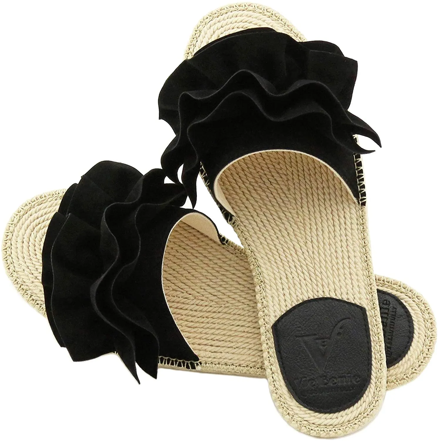 Espadrille Black Indoor Outdoor Sandal