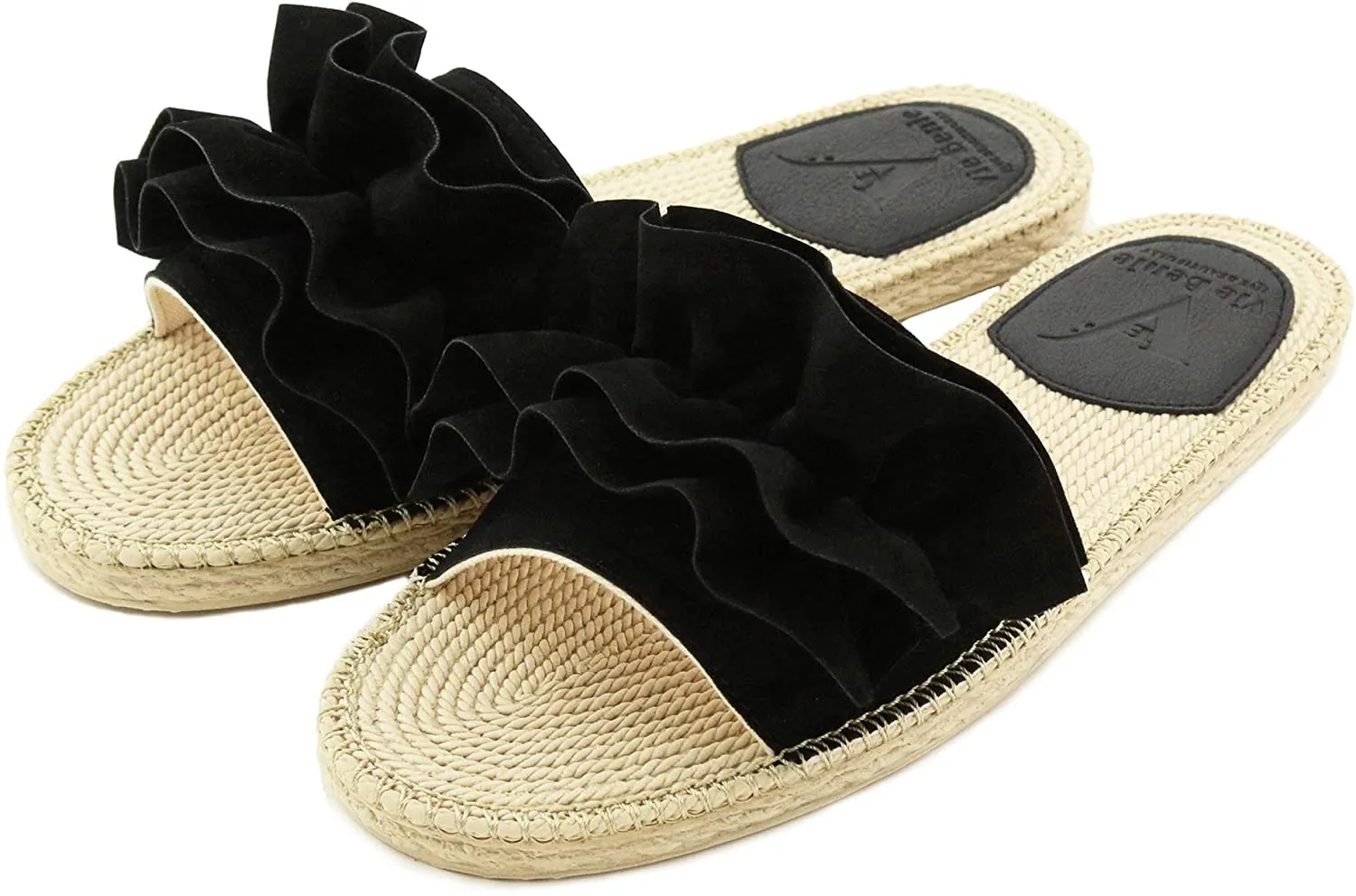 Espadrille Black Indoor Outdoor Sandal