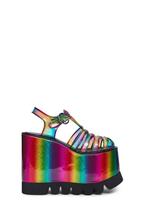 Fantastic Hues Platform Sandals