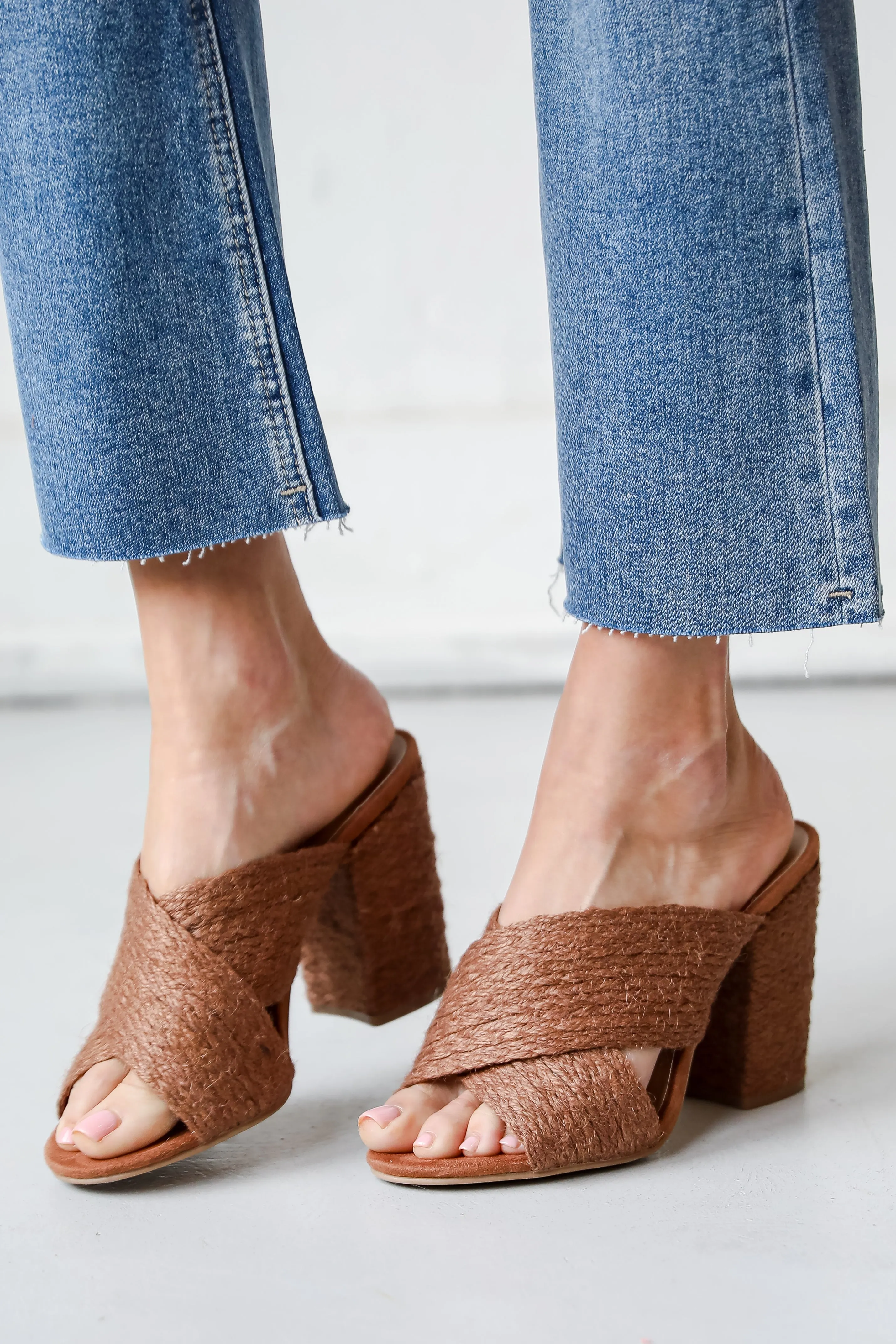 FINAL SALE - We All Know Camel Espadrille Heels - DU DEAL