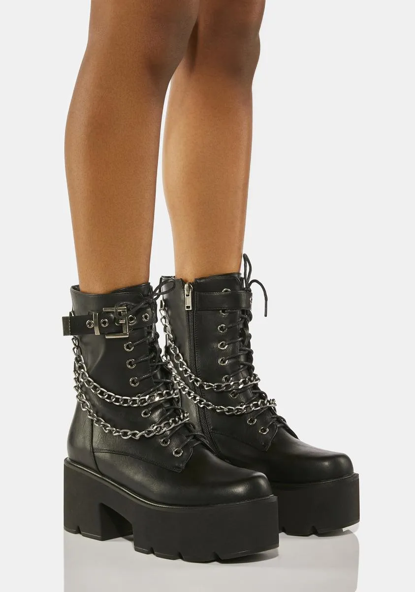 Flip The Switch Combat Boots