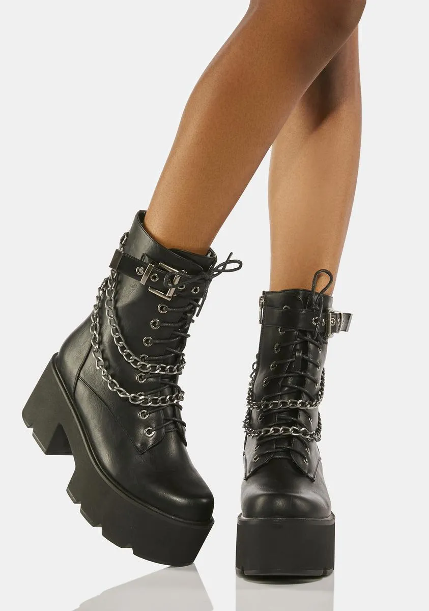 Flip The Switch Combat Boots