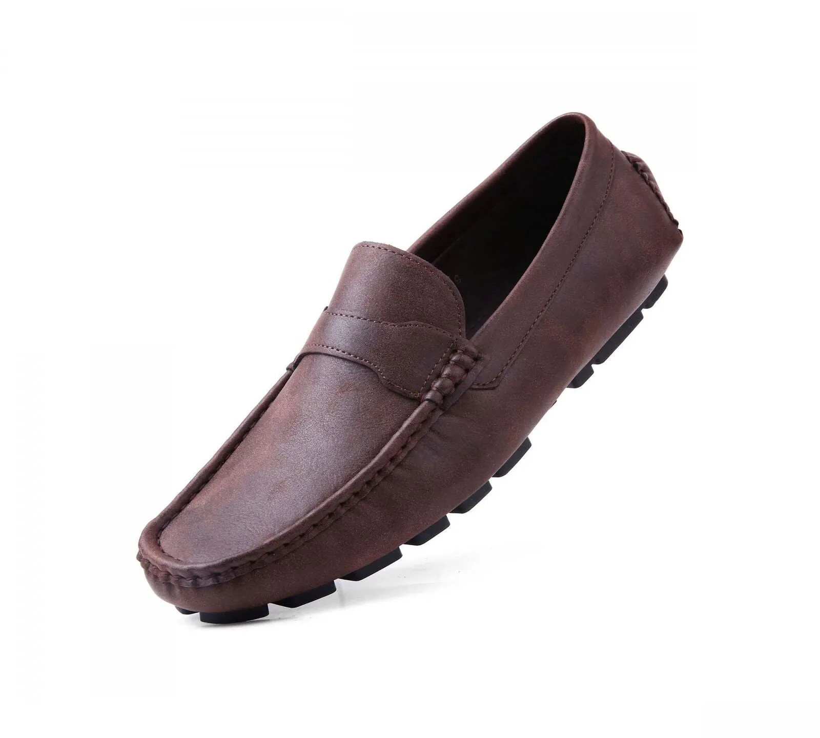 Gallery Seven Men's Casual Driving Loafers Saddle Brown 11