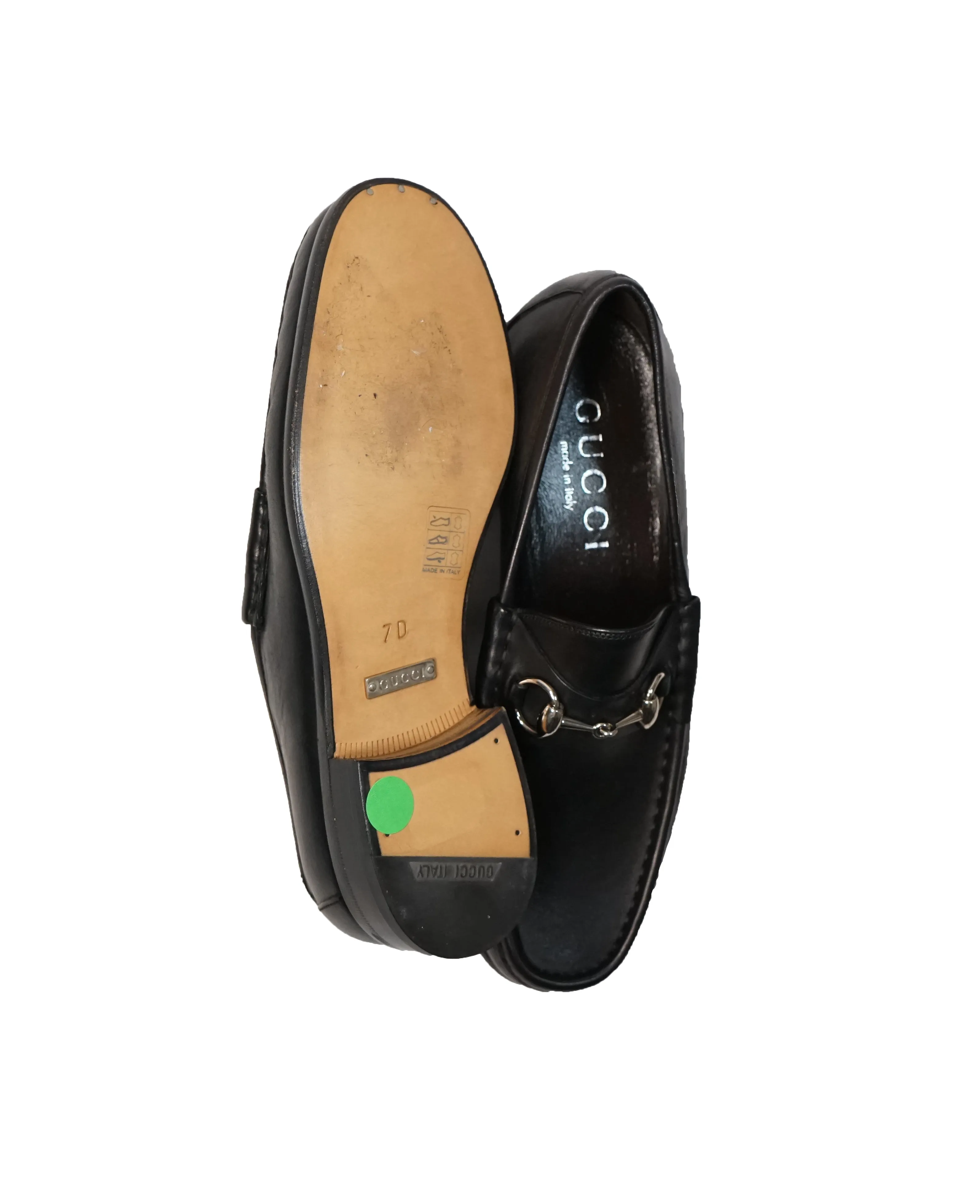 GUCCI - Horse-bit Loafers Black Iconic Style - 8 US