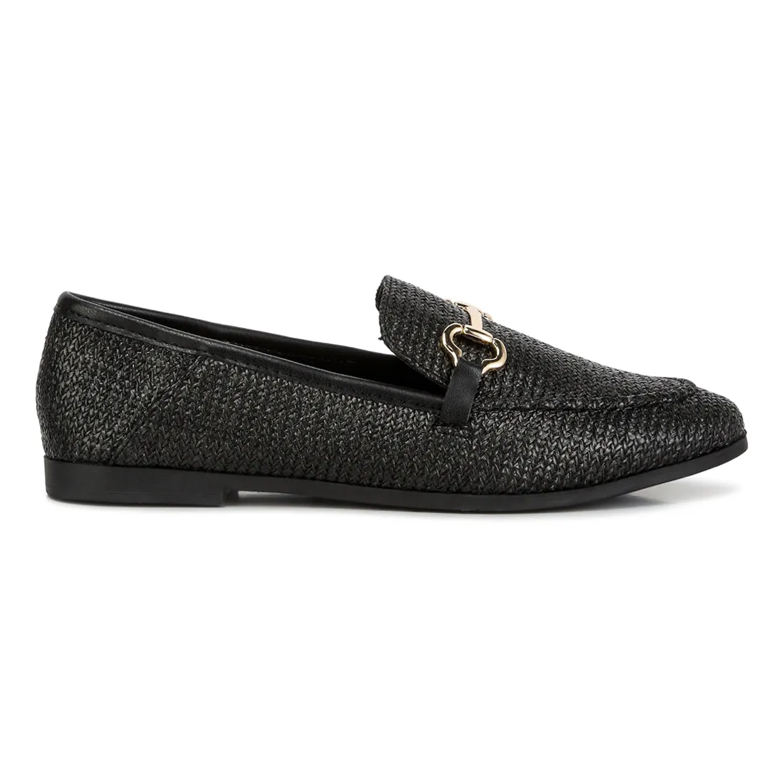 Horsebit Detail Flat Loafers