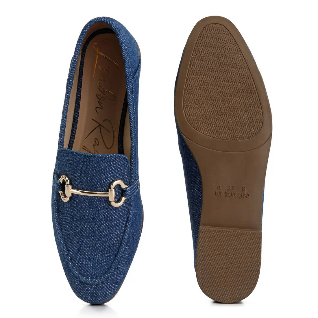 Horsebit Detail Flat Loafers