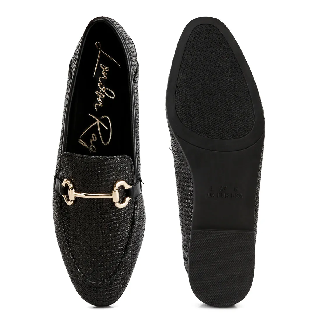 Horsebit Detail Flat Loafers