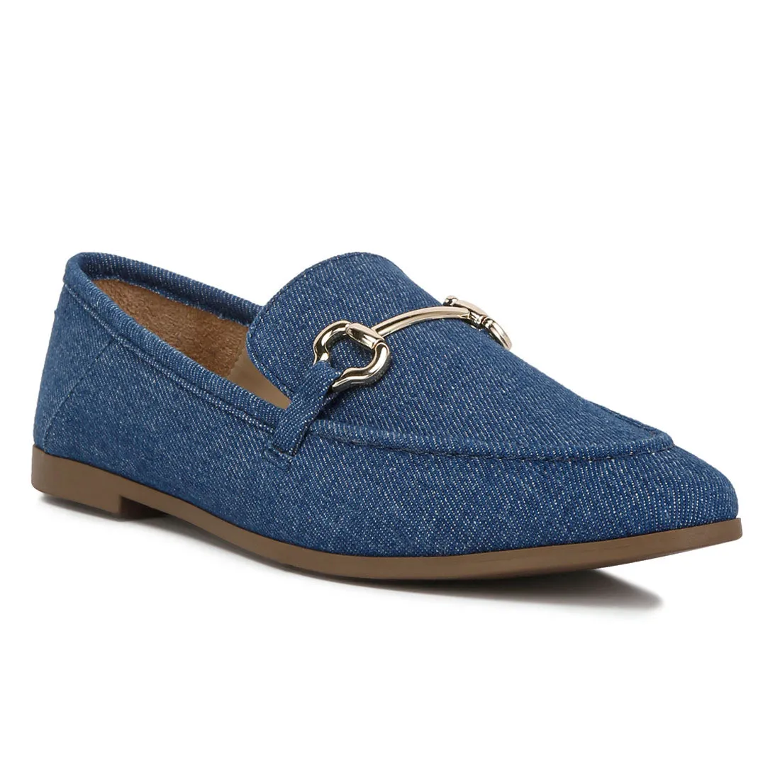 Horsebit Detail Flat Loafers