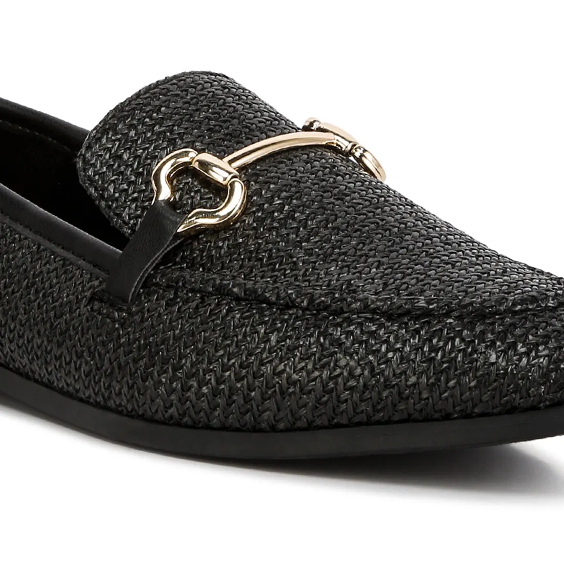 Horsebit Detail Flat Loafers