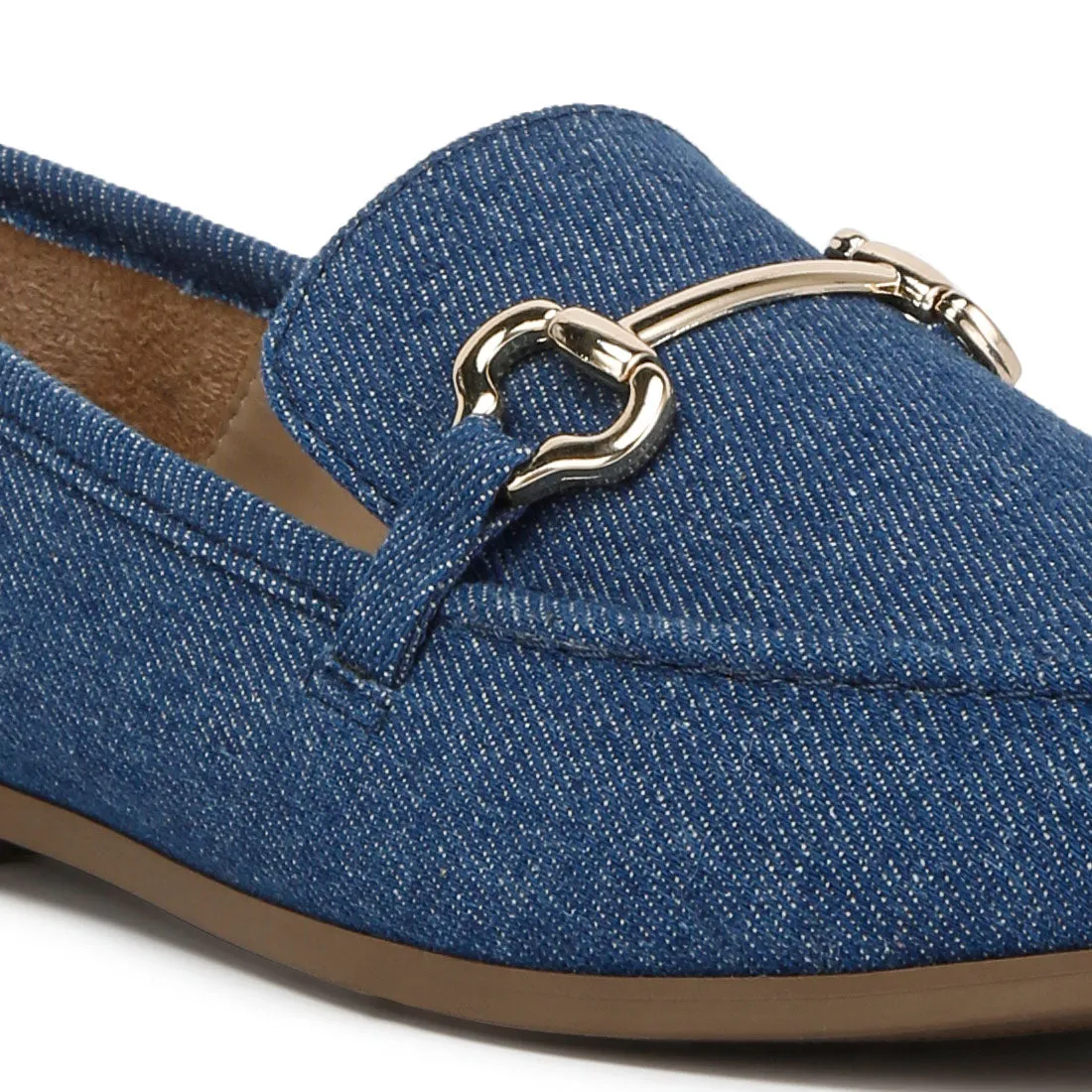 Horsebit Detail Flat Loafers