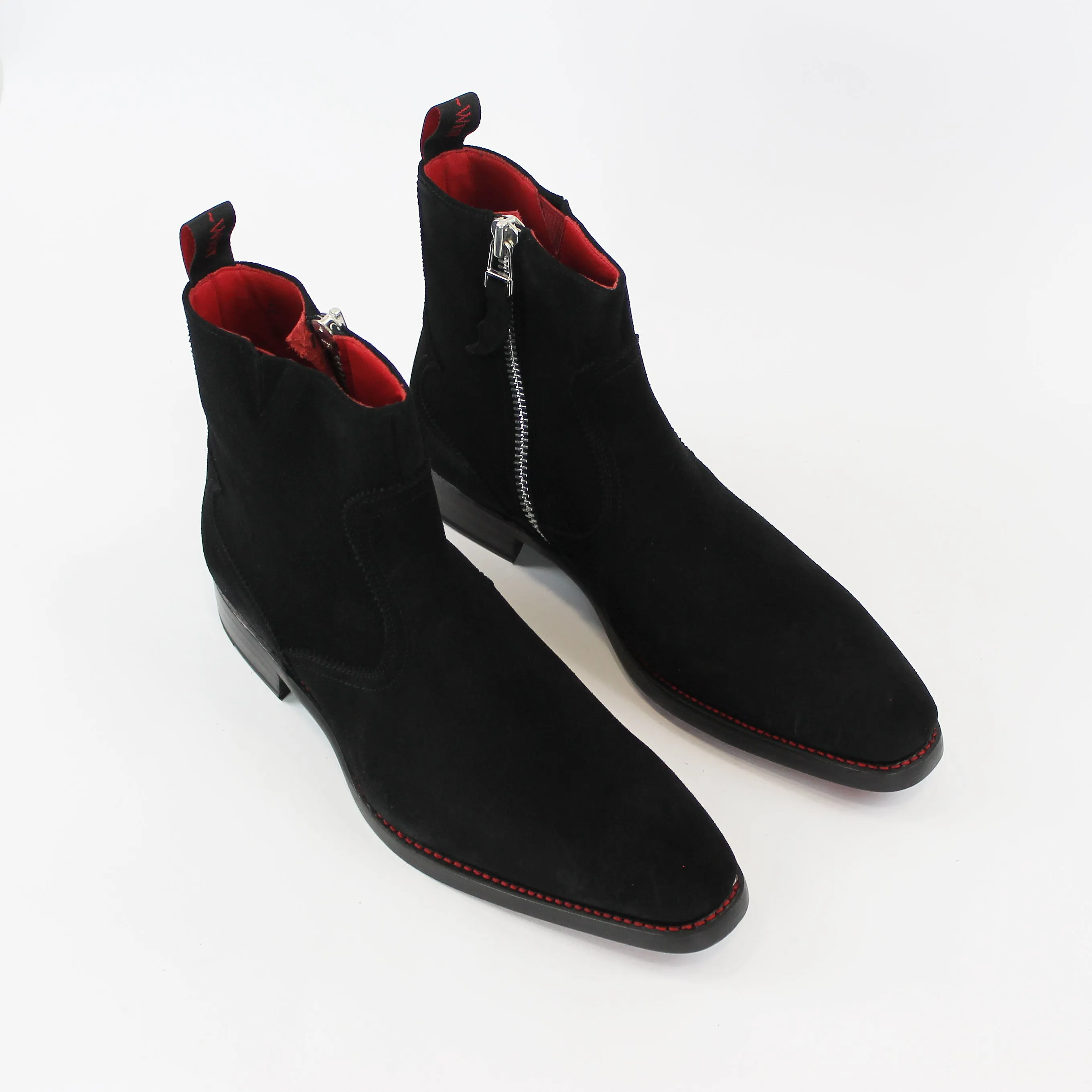 Jeffery West - Serial Dexter-B Suede Boots in Black