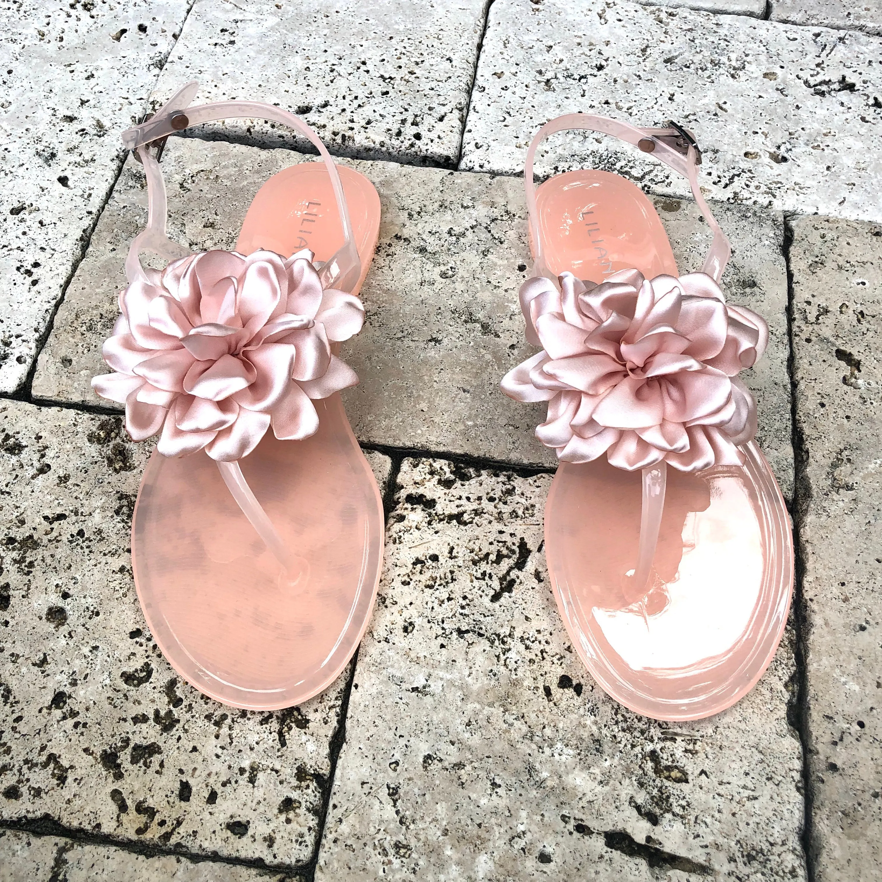 Jelli-51 Nude Blush Pink Sandals Liliana