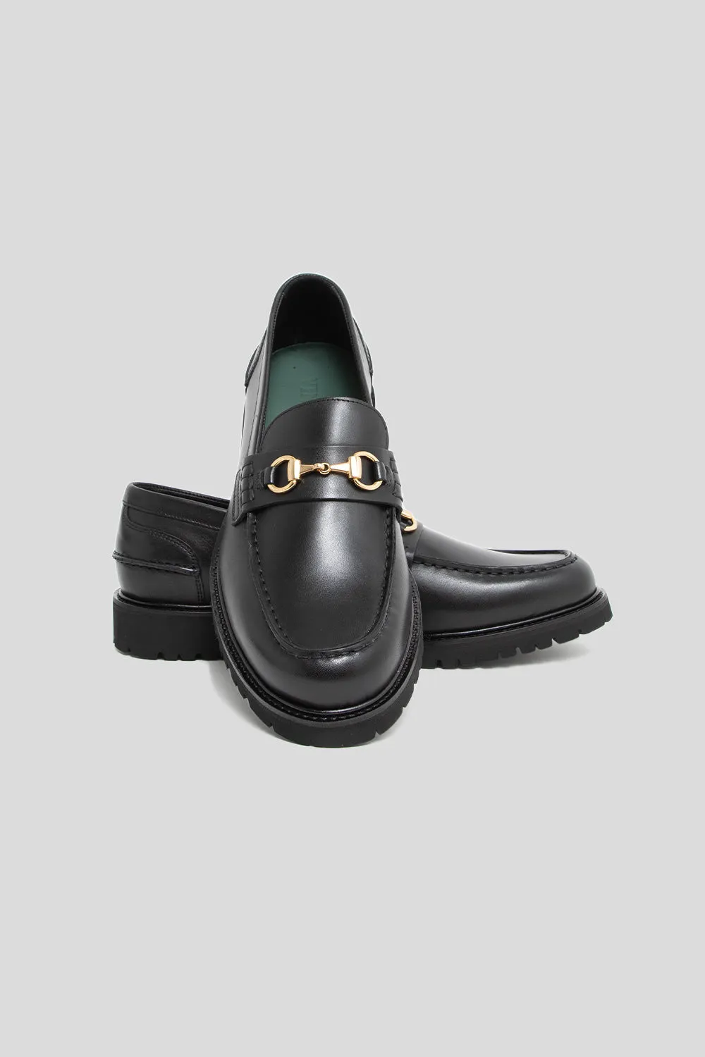 Le Club Snaffle Bit Loafer - Black Crust