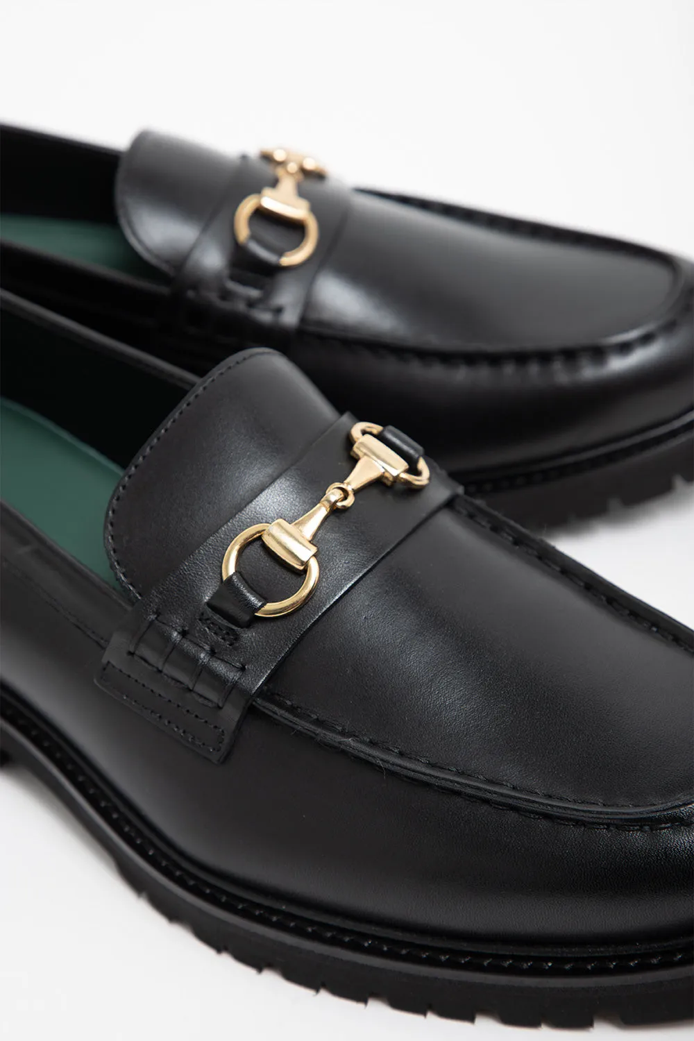 Le Club Snaffle Bit Loafer - Black Crust