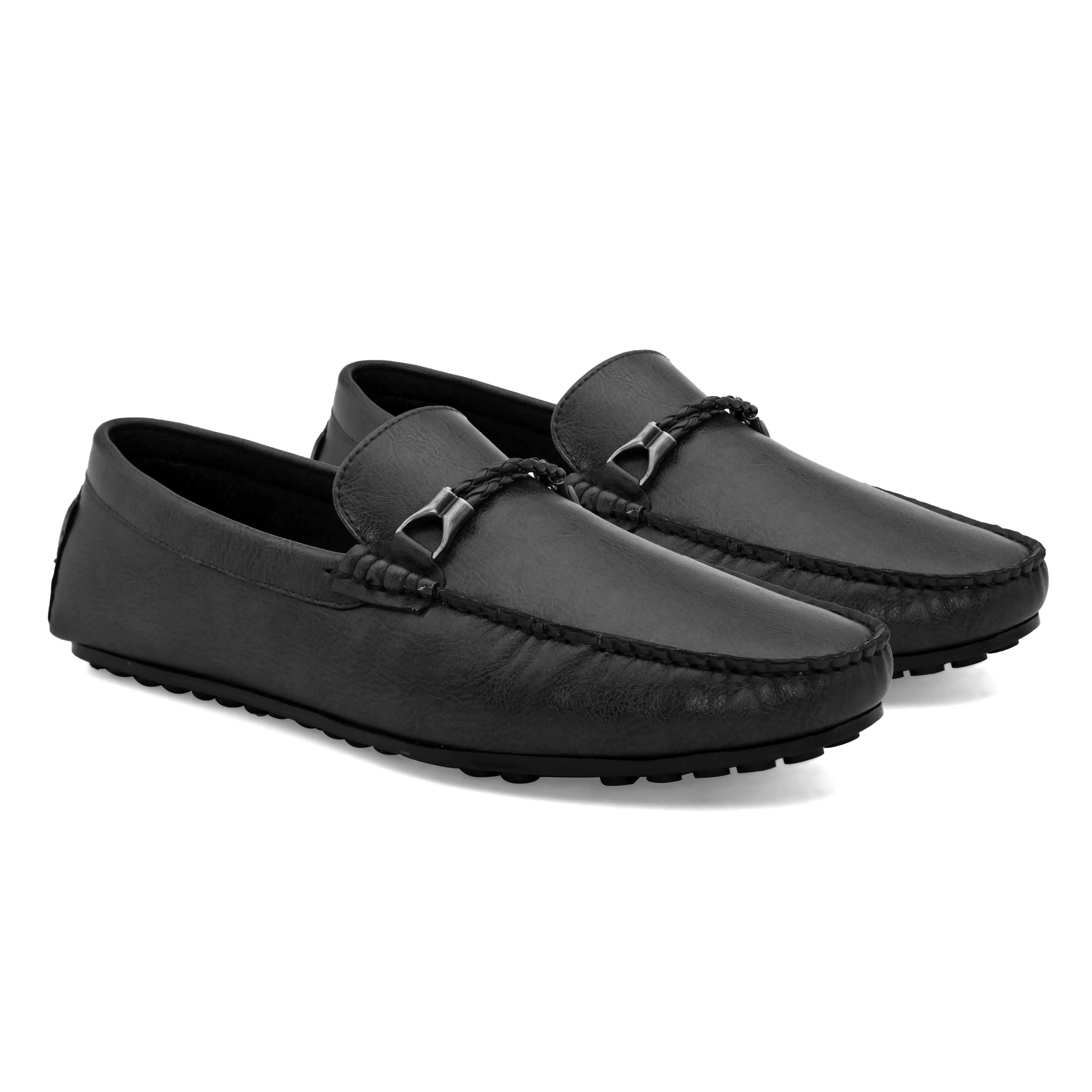 Loop Black Driving Loafers