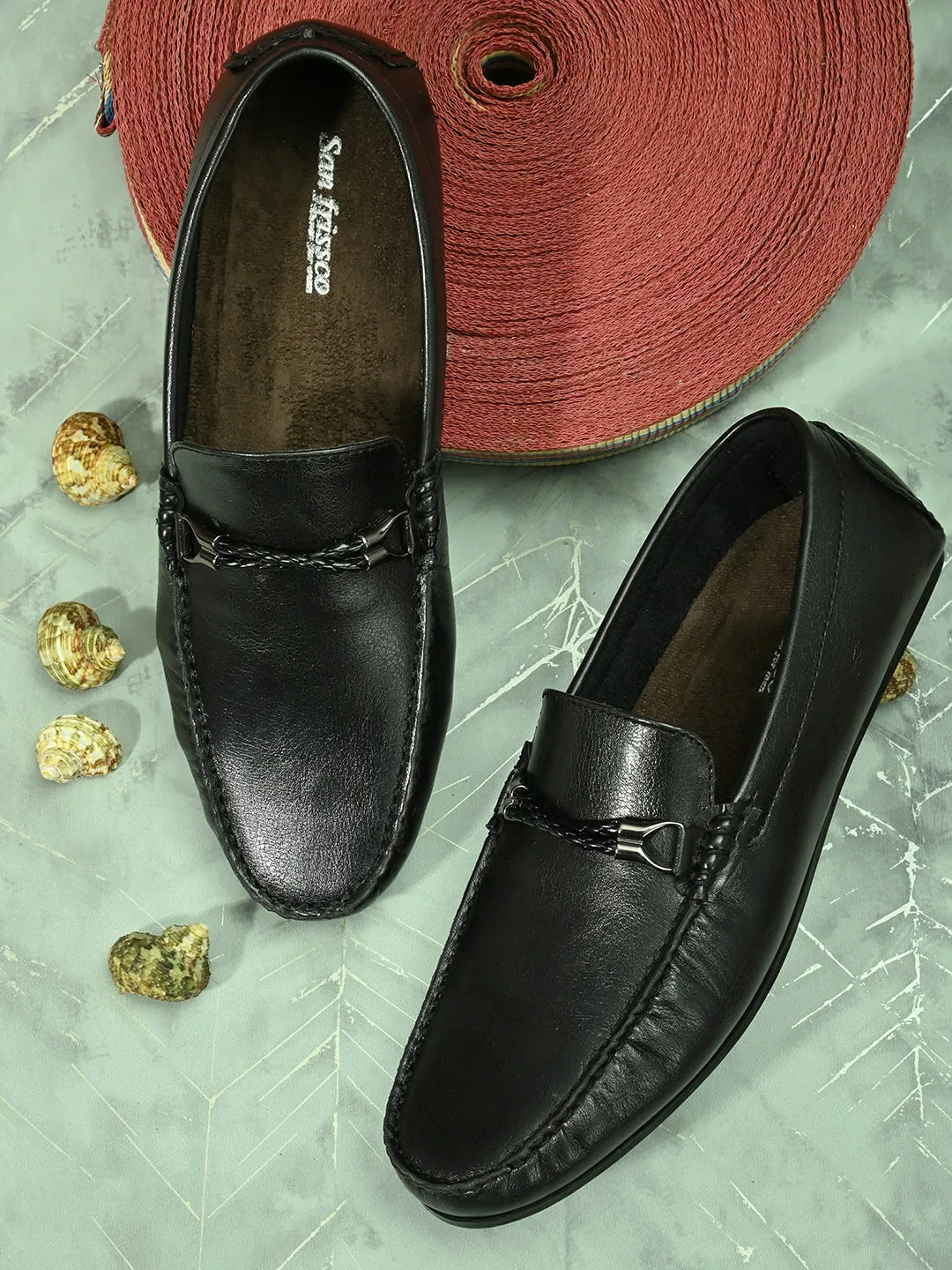 Loop Black Driving Loafers