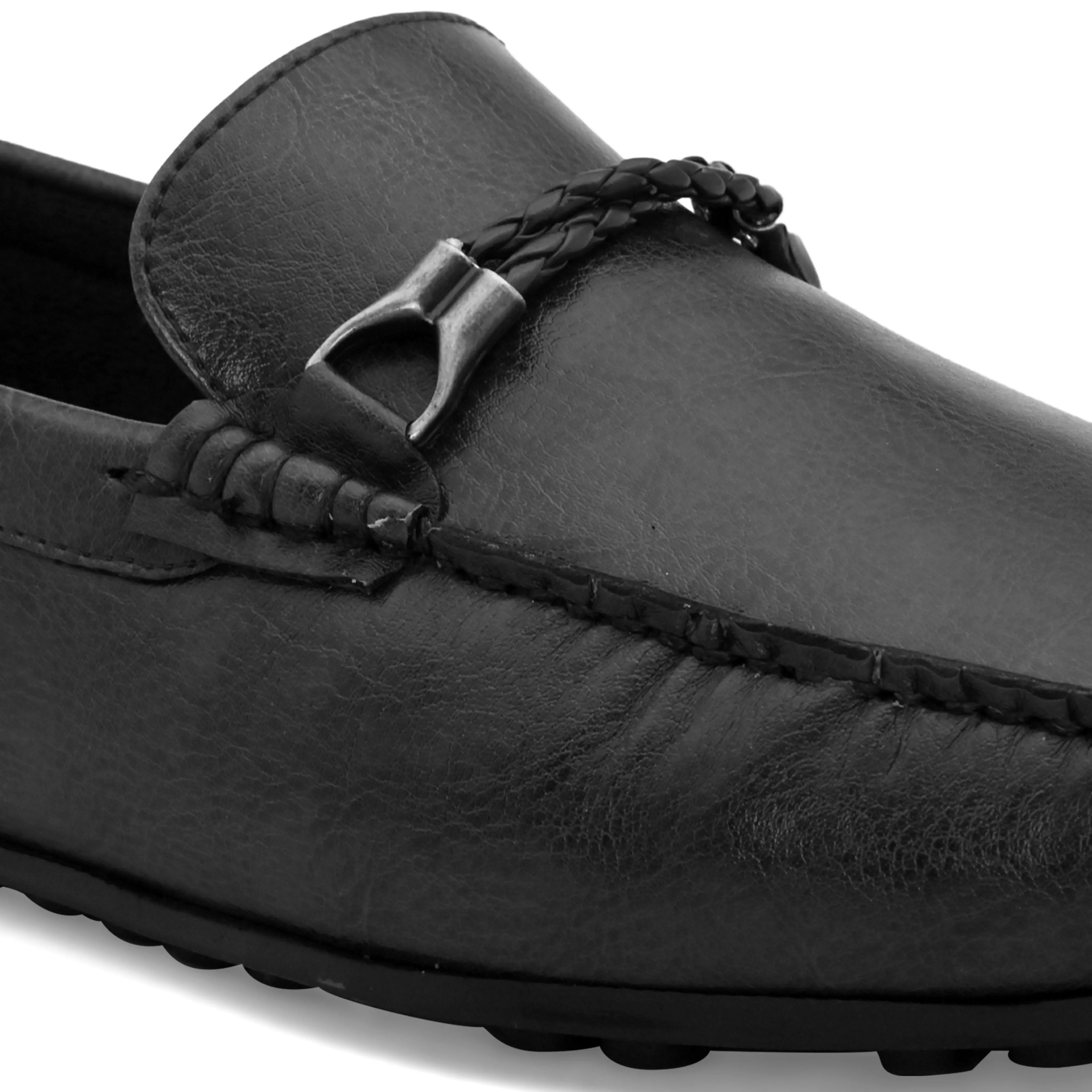 Loop Black Driving Loafers