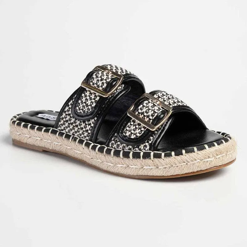 Madison Loyalty Espadrille Mule - Black