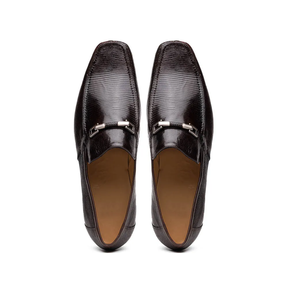 Marco Di Milano Fabro Brown Lizard Loafers