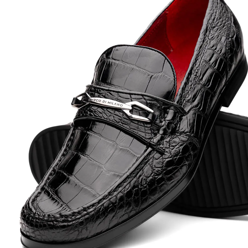 Marco Di Milano Hugo All Alligator and Rubber Black