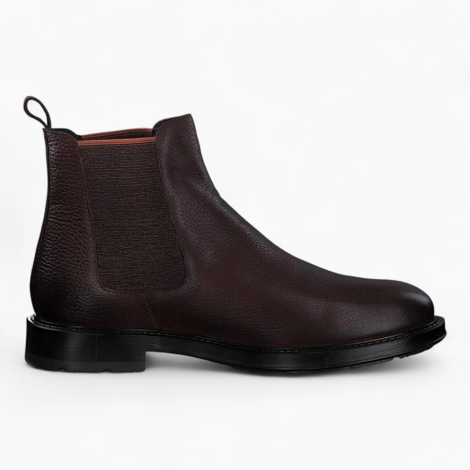 Marco Tozzi by Guido Maria Kretschmer Men's Cognac Chelsea Boots – Brown Leather with Orange Accents