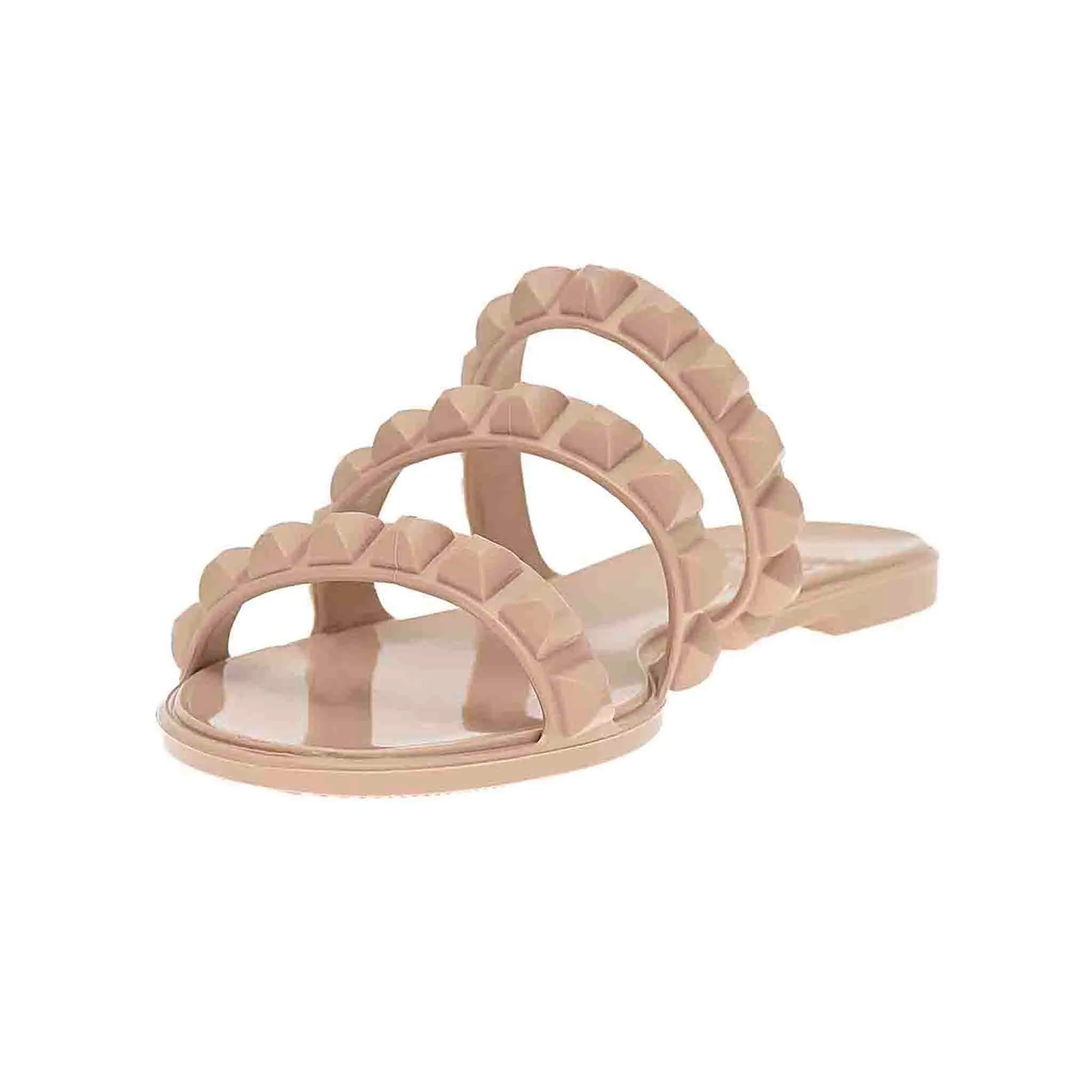 Maria 3 Strap Flat Jelly Sandals