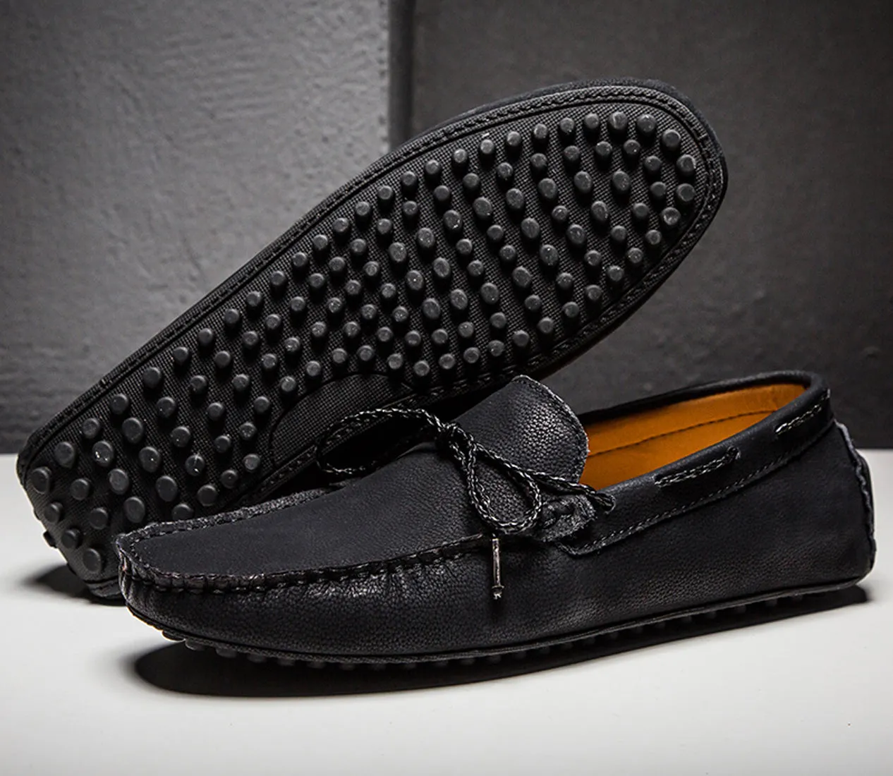 Men's Sewn Bow Driving Moccasins