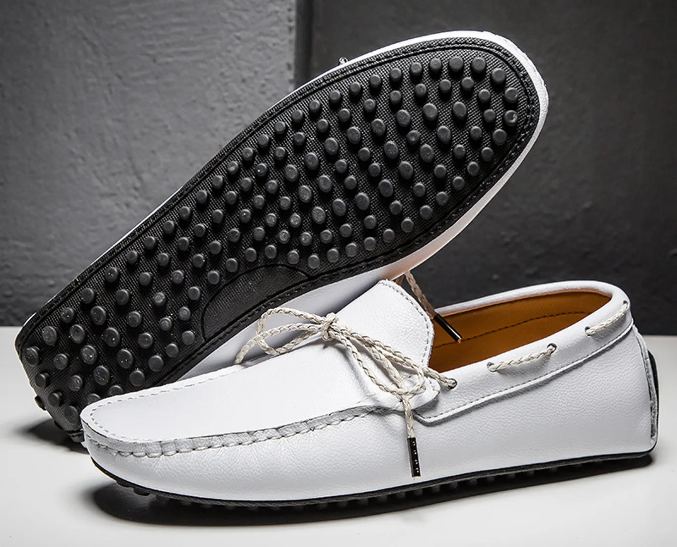 Men's Sewn Bow Driving Moccasins