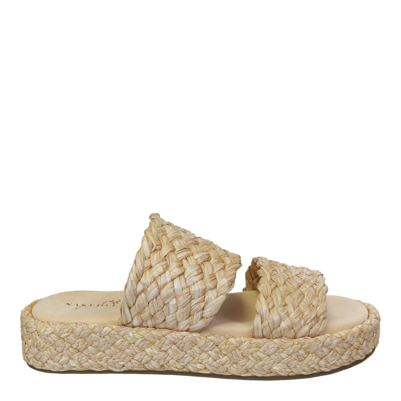 Naked Feet: SANTORINI in RAFFIA Espadrille Sandals