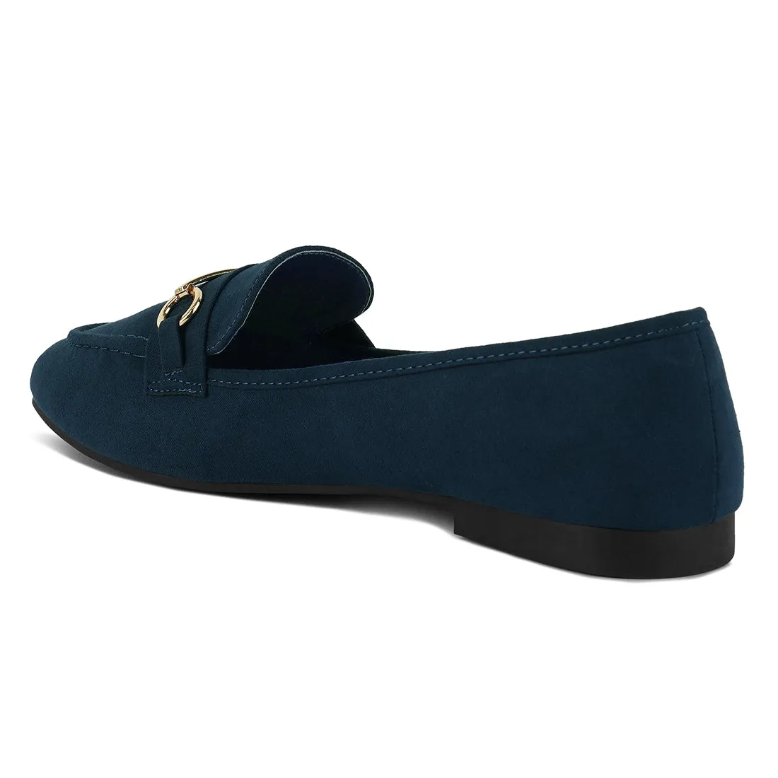 Navy Formal Bit Loafers