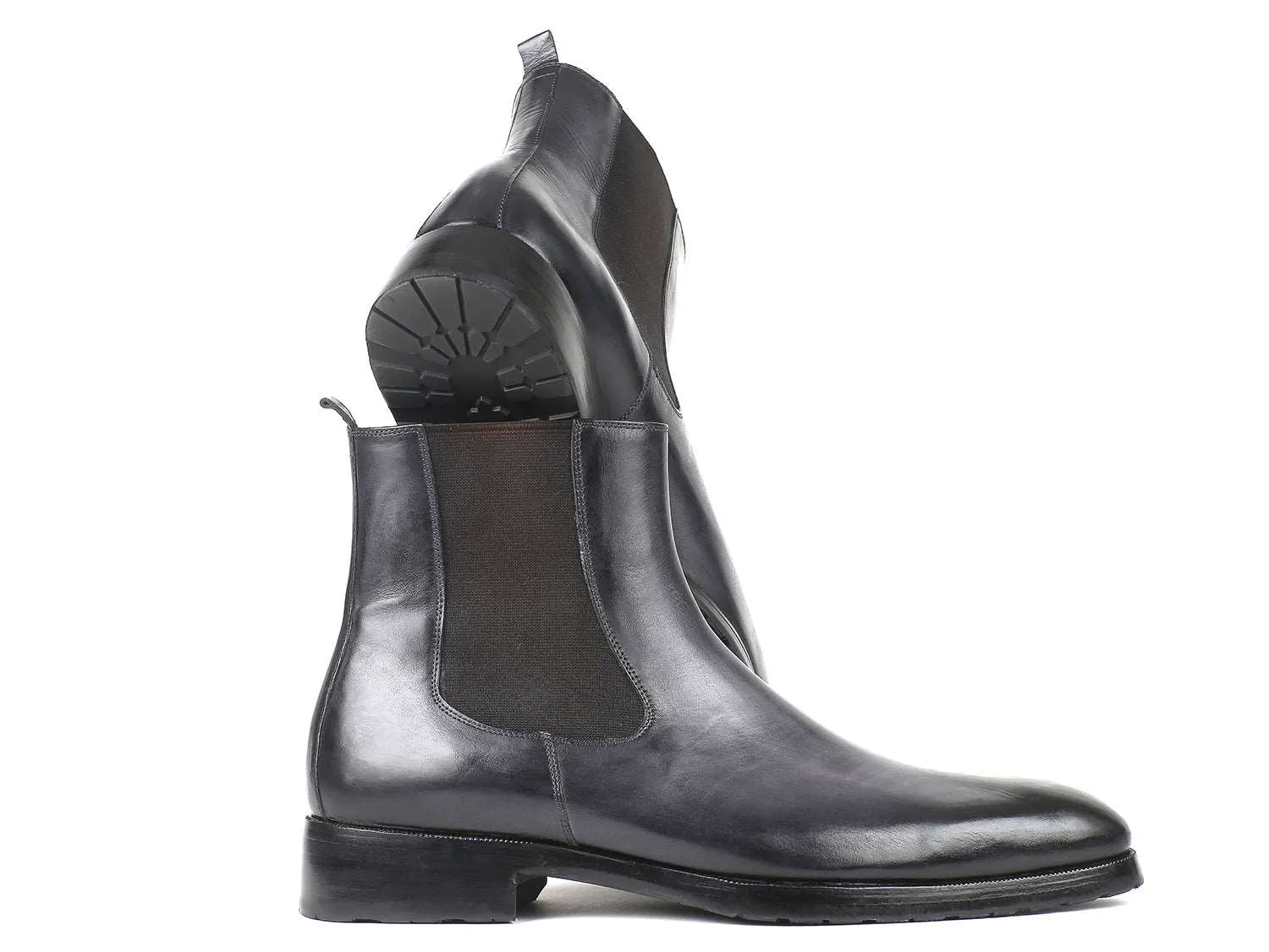 Paul Parkman Black & Gray Chelsea Boots