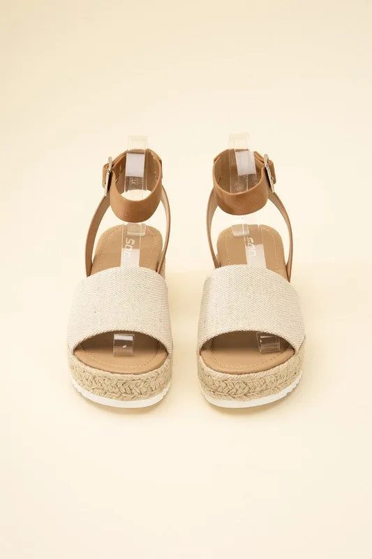 Sandals - "ESPADRILLE"  ANKLE STRAP