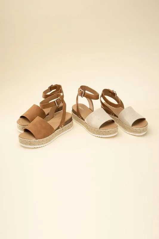 Sandals - "ESPADRILLE"  ANKLE STRAP