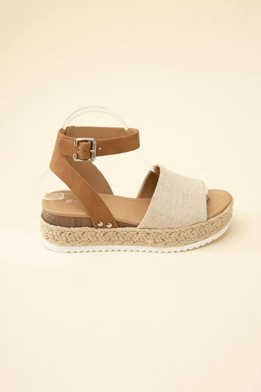 Sandals - "ESPADRILLE"  ANKLE STRAP