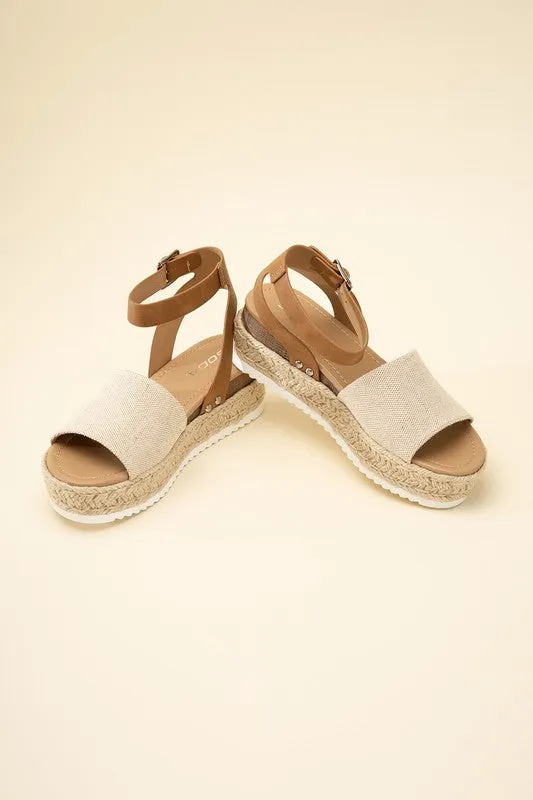 Sandals - "ESPADRILLE"  ANKLE STRAP