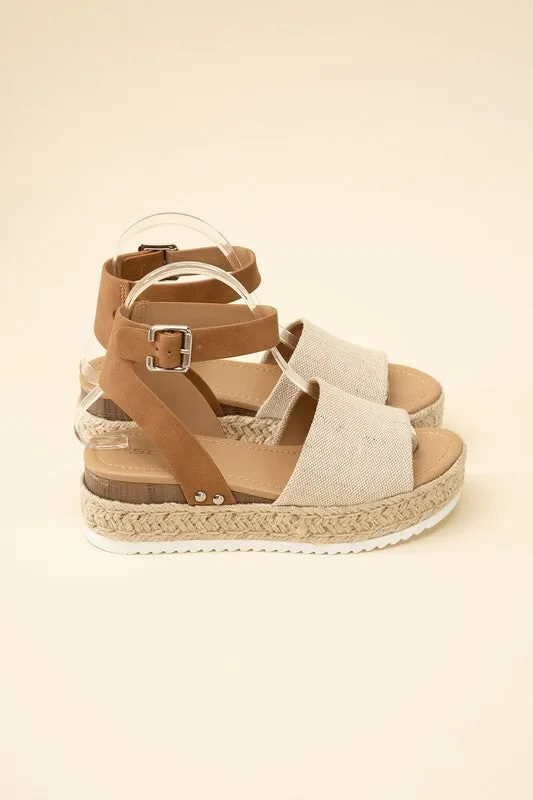 Sandals - "ESPADRILLE"  ANKLE STRAP