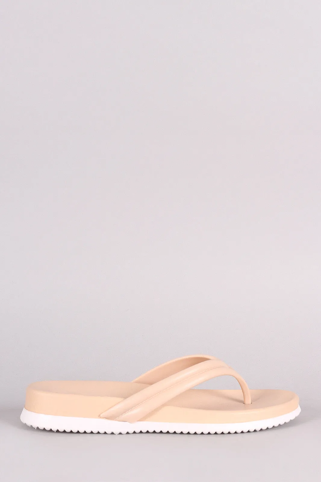 Simple T-Strap Thong Jelly Sandal