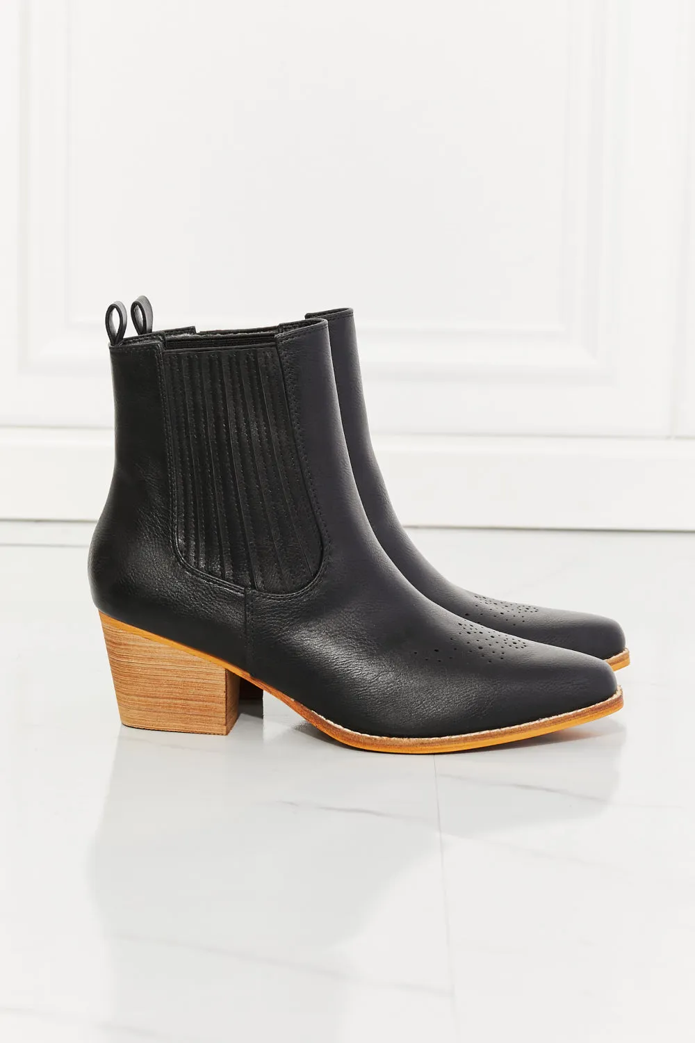 Stacked Heel Chelsea Boot