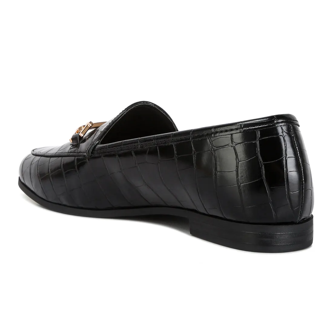 Street-Smart Horsebit Embellished Loafers