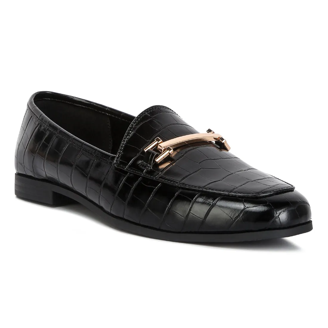 Street-Smart Horsebit Embellished Loafers