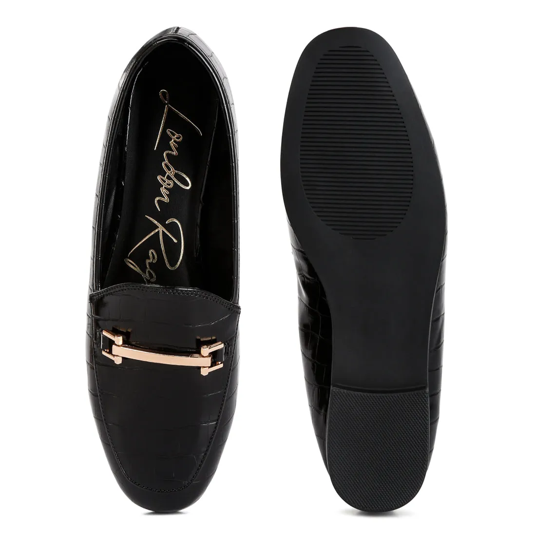 Street-Smart Horsebit Embellished Loafers