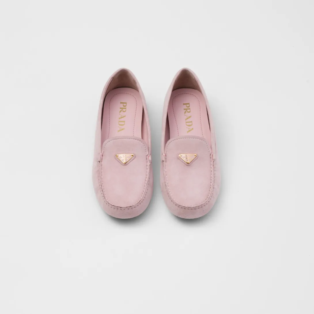 Suede driving loafers